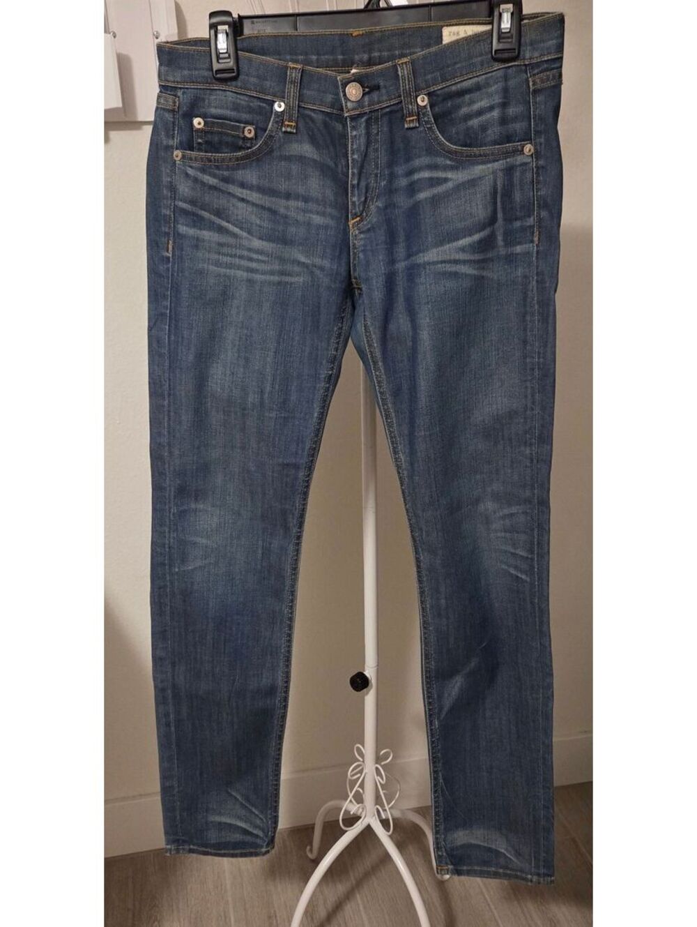 Size 25 rag & bone The Dre Jeans in Cannon Blue